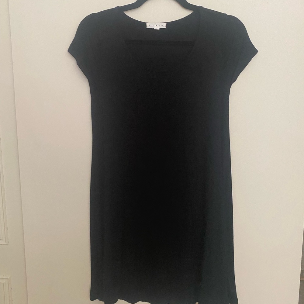 **3 for $20** Socialite Black Tee Shirt Dress